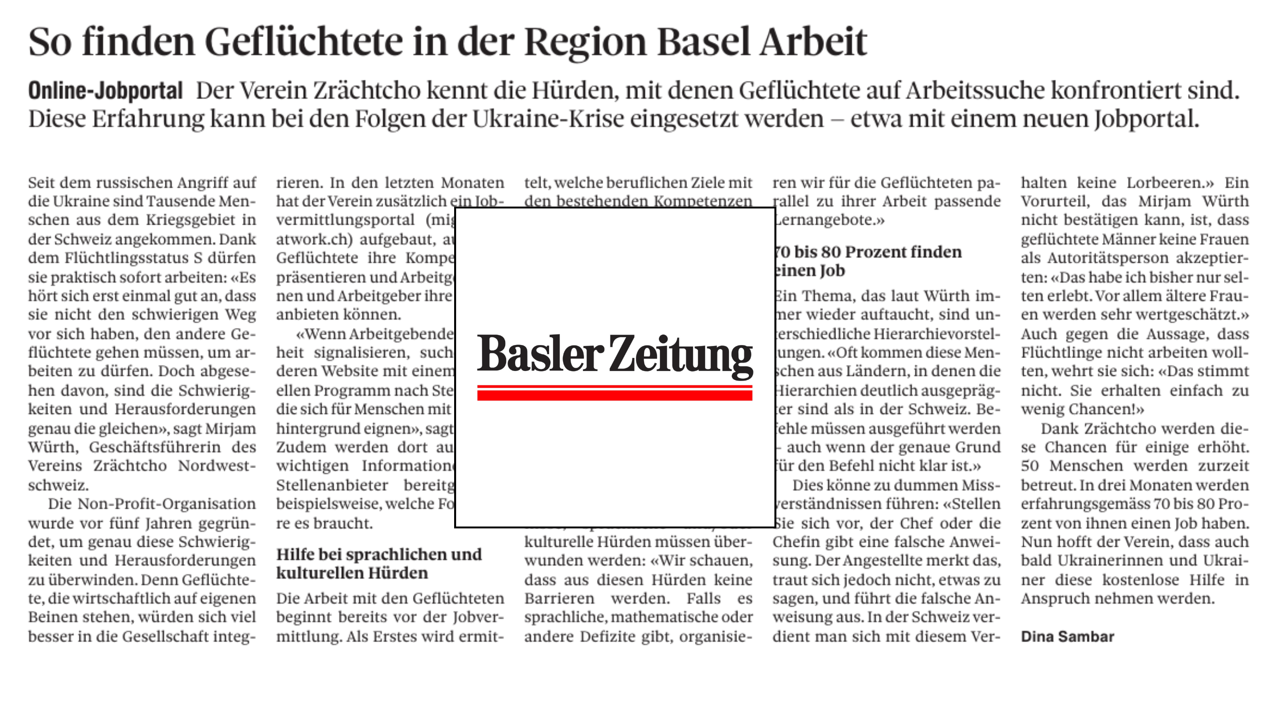 So finden Geflüchtete in der Region Basel Arbeit